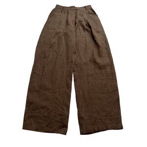 AEXAE Linen Trouser in Brown